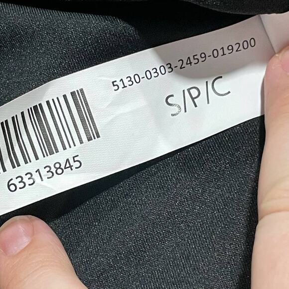 NWT Streetwear Society Women's Size Small Cold Shoulder Wrap Tulip Dress Black - Picture 6 of 8